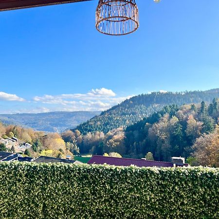 Wohnen Im Schwarzwald Mit Panoramablick Apartman Bad Herrenalb Kültér fotó
