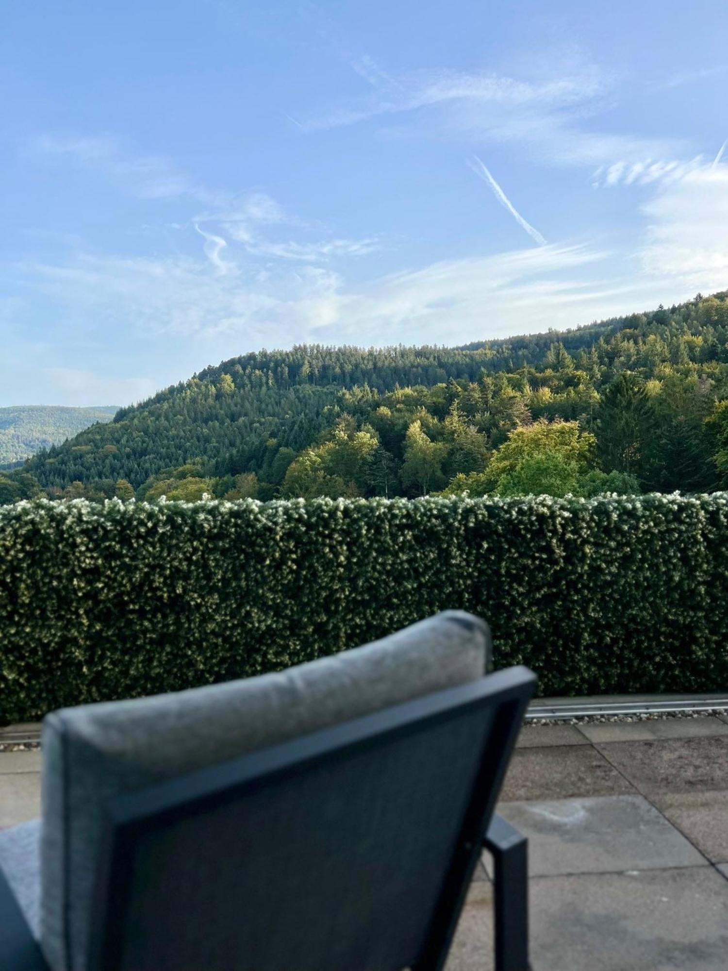 Wohnen Im Schwarzwald Mit Panoramablick Apartman Bad Herrenalb Kültér fotó